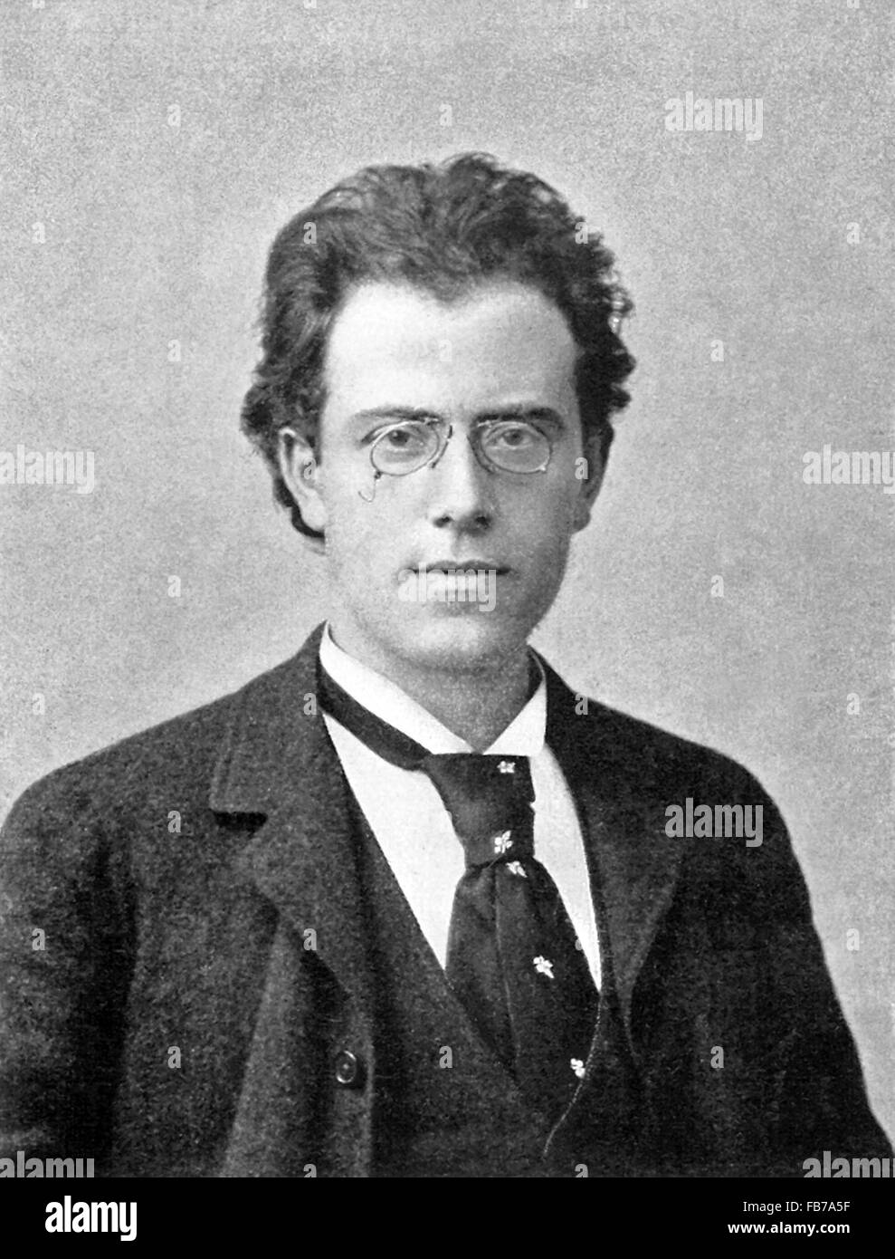 Gustav Mahler, Austrian composer Stock Photo