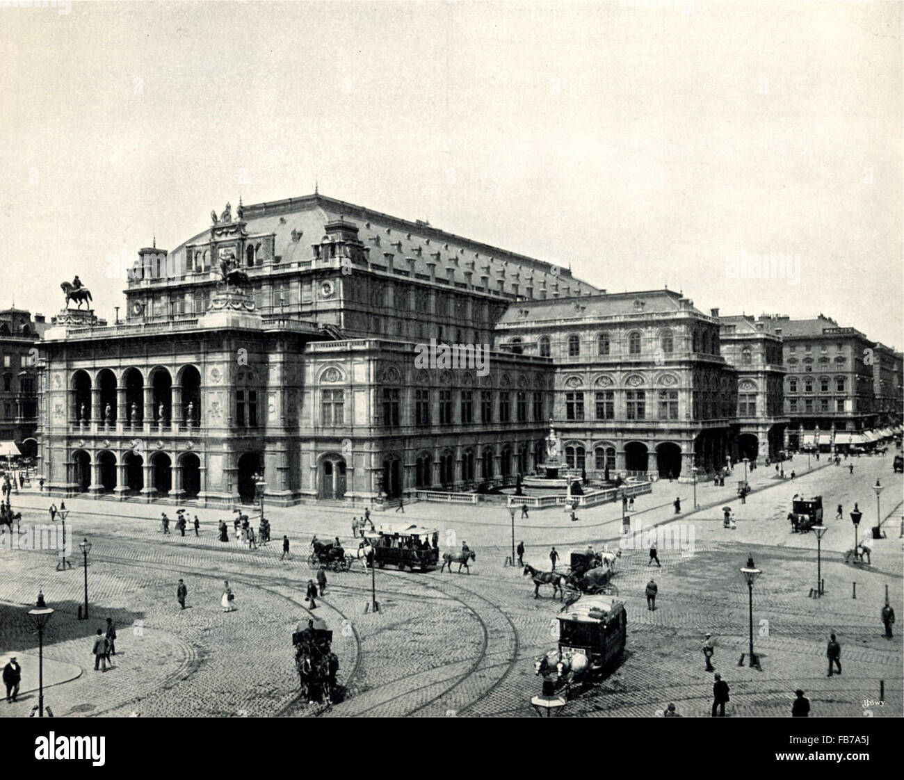 The Vienna Hofoper, Wiener Staatsoper, Vienna State Opera, 1898 Stock Photo