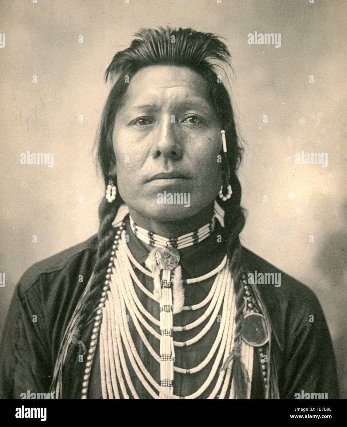 Native American Indian, Thunder Cloud, Blackfeet Indian Stock Photo Alamy