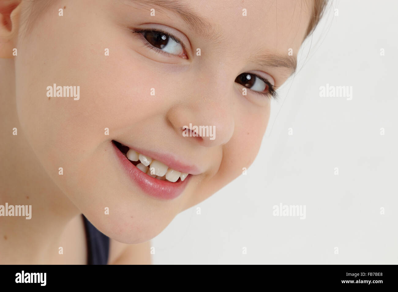 Beautiful teen girl close up portrait Stock Photo - Alamy
