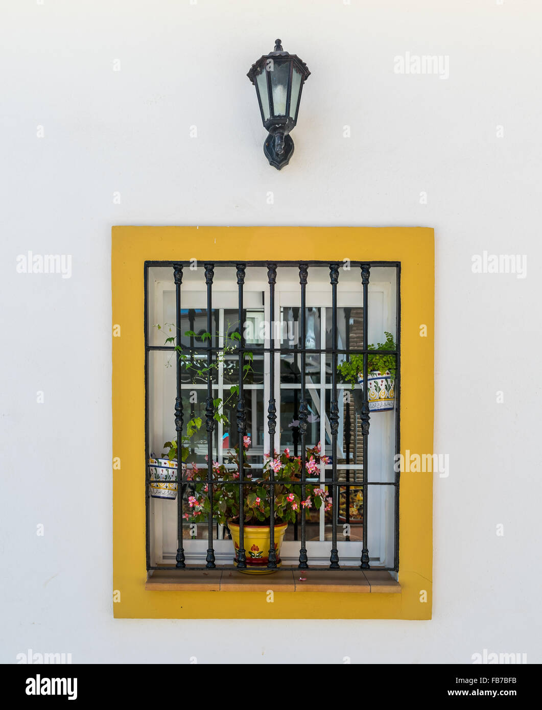 Old Style Spanish Window Frame High Resolution Stock Photography and
