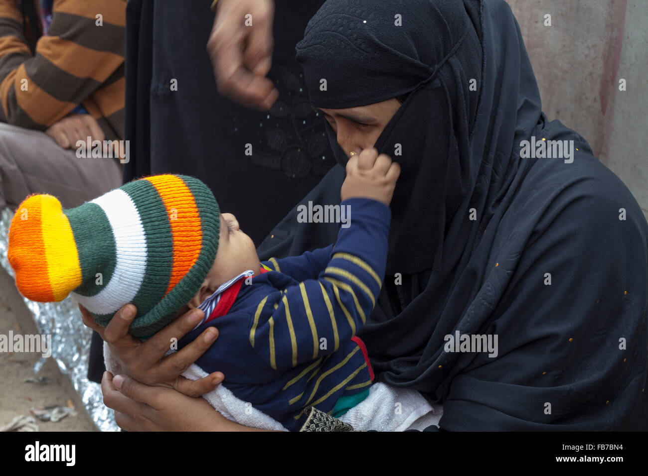 DHAKA, BANGLADESH 10th January 2016: Bangladeshi Muslim devotees attend ...