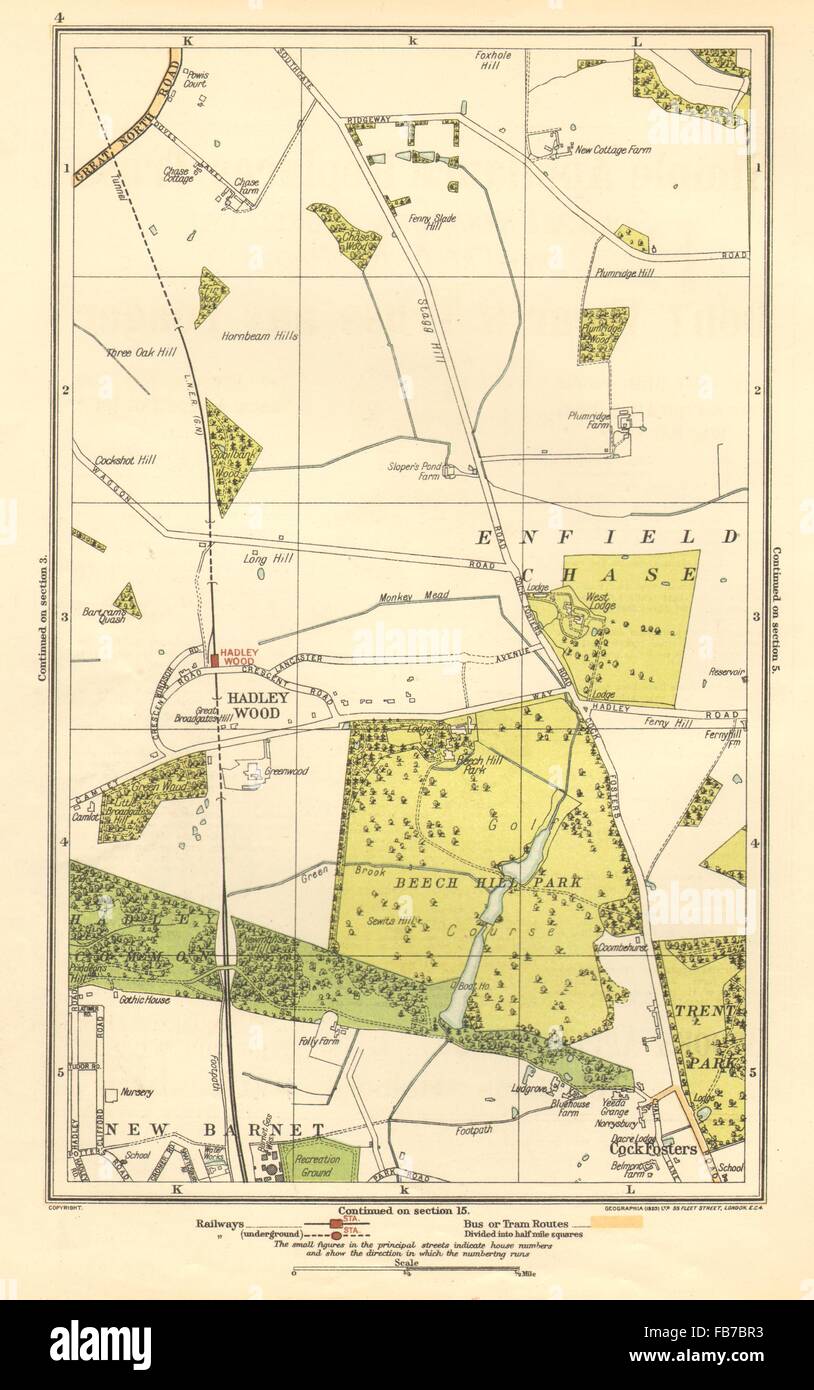 ENFIELD CHASE Cockfosters, Hadley Wood, New Beech Hill Park