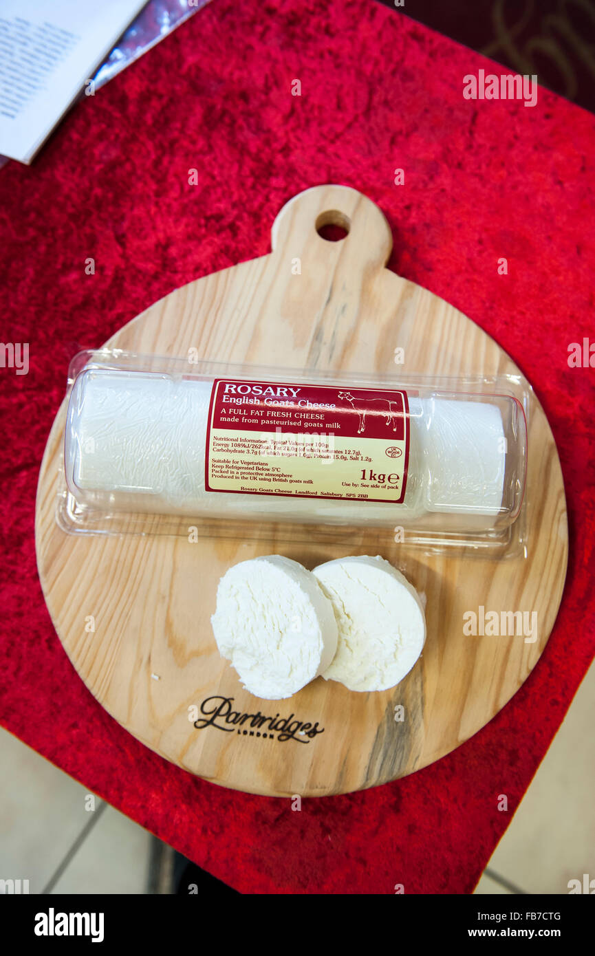 Rosary goats cheese produced in Salisbury England Uk United Kingdom