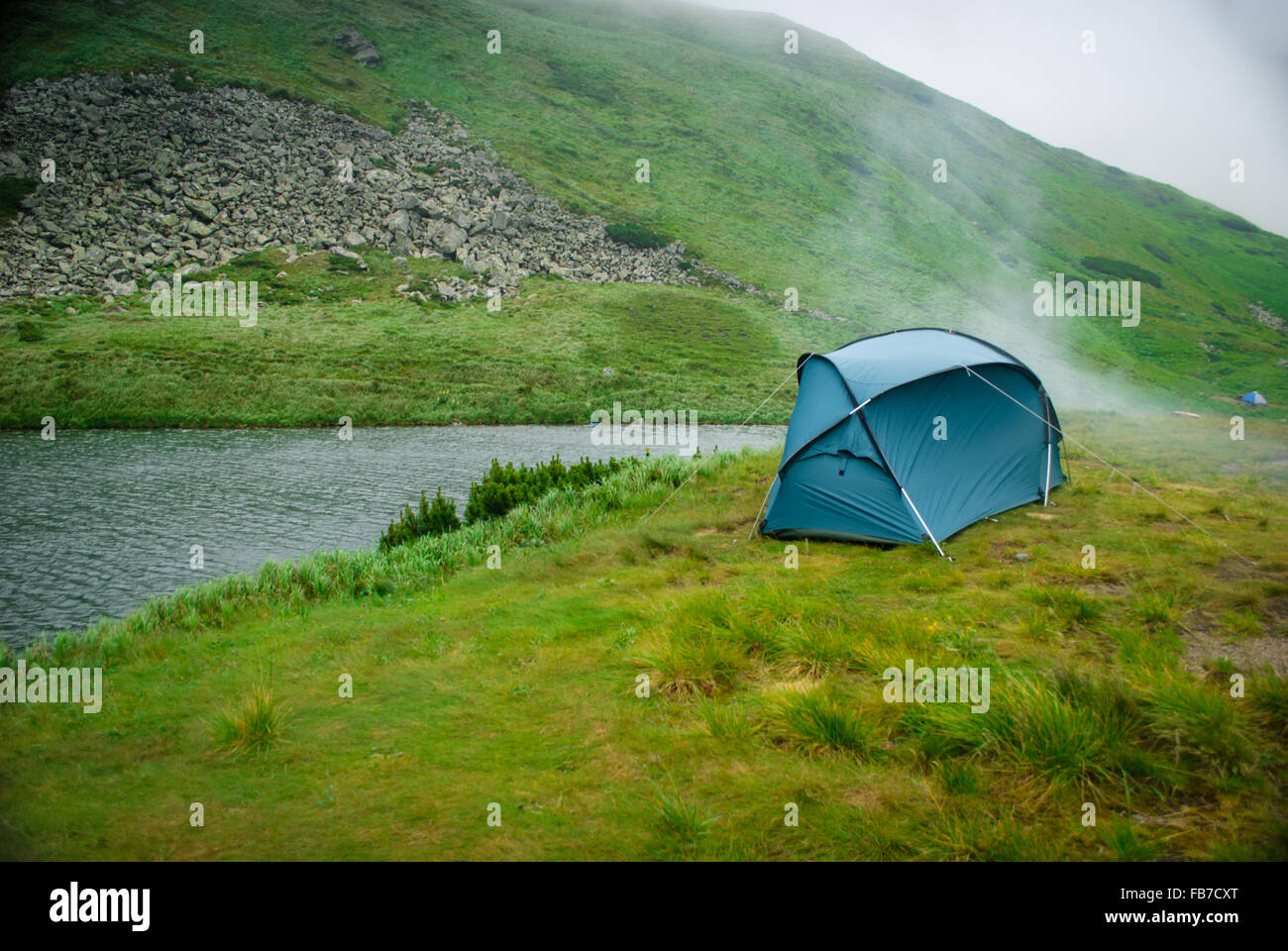 Big green tent Stock Photo - Alamy