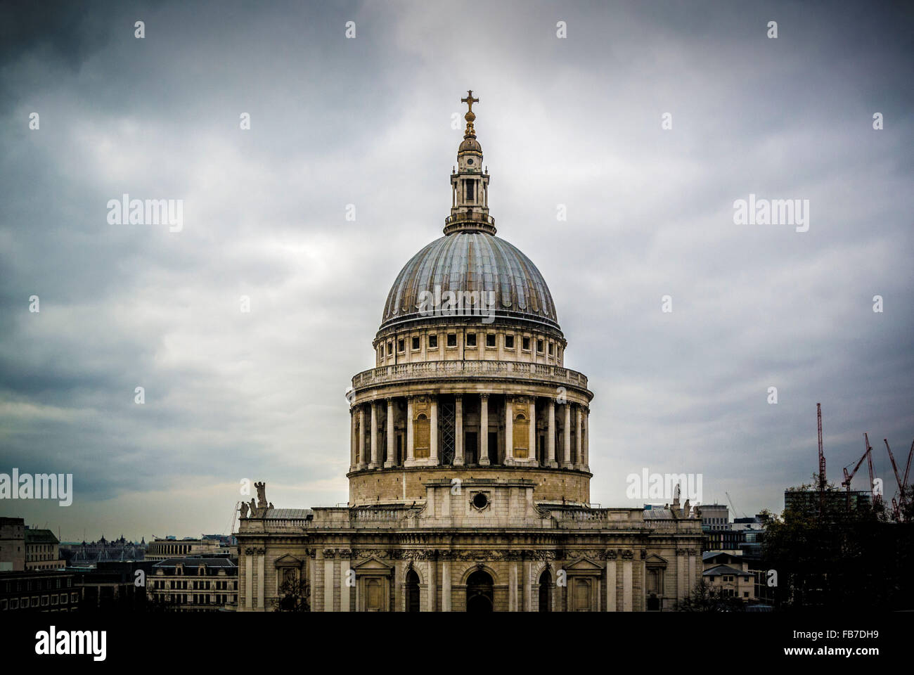 St Paul's Cathedral viewed from One New Change, London, UK. Stock Photo