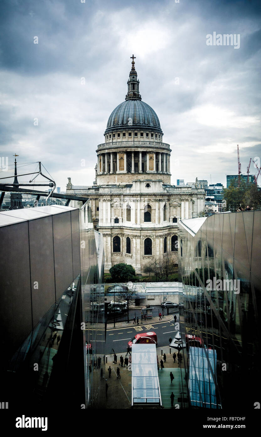 St Paul's Cathedral viewed from One New Change, London, UK. Stock Photo