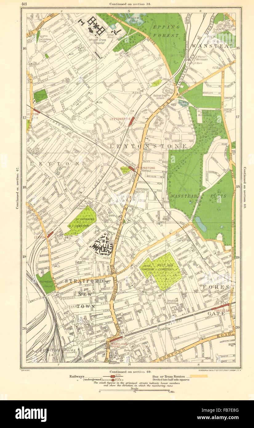 Wanstead flats map hires stock photography and images Alamy