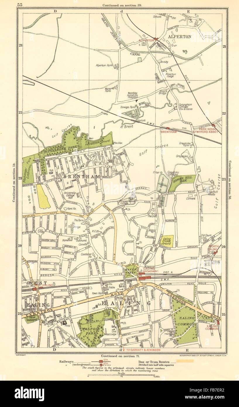 West Ealing London Map Tourist Map Of English