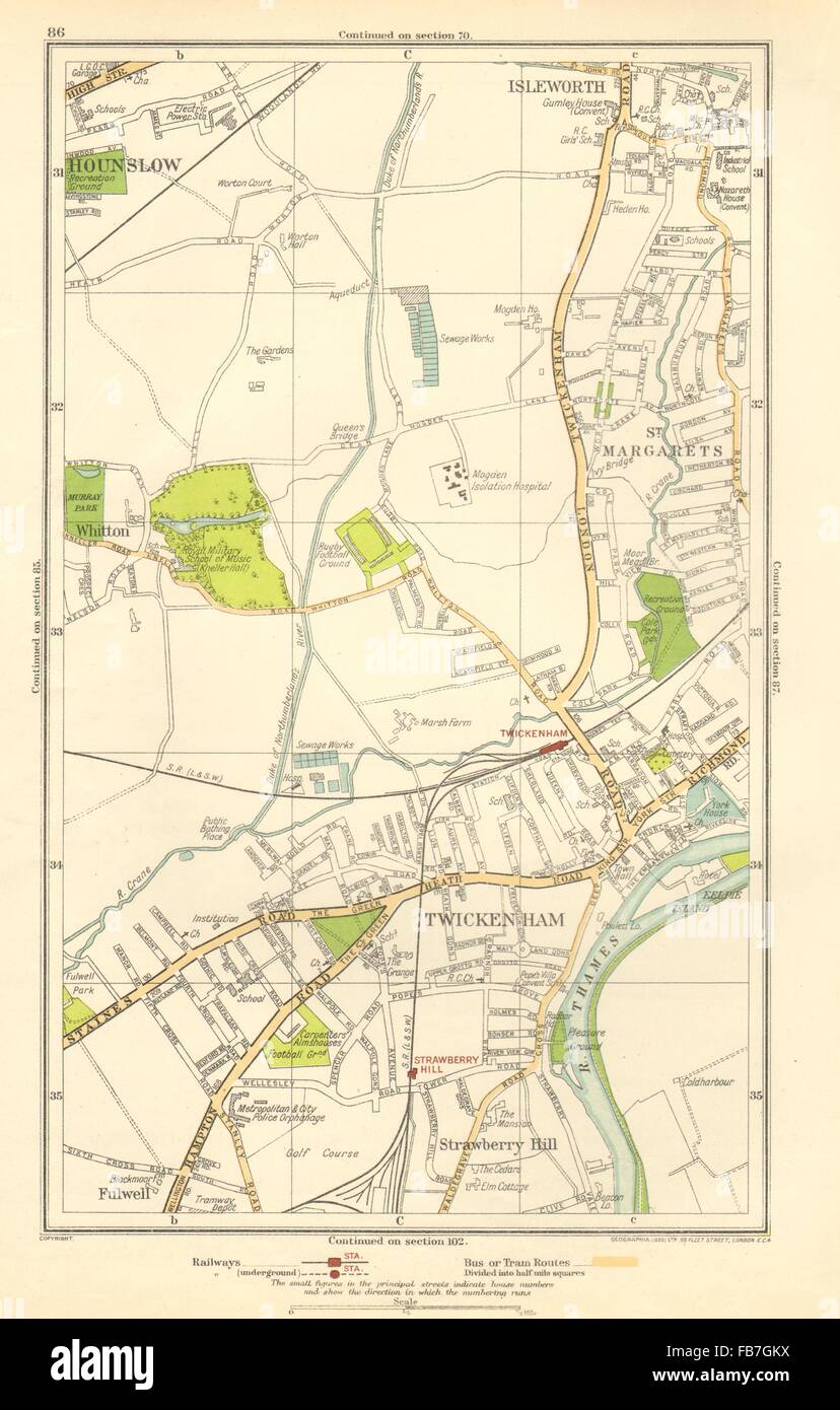 Vintage twickenham map hires stock photography and images Alamy