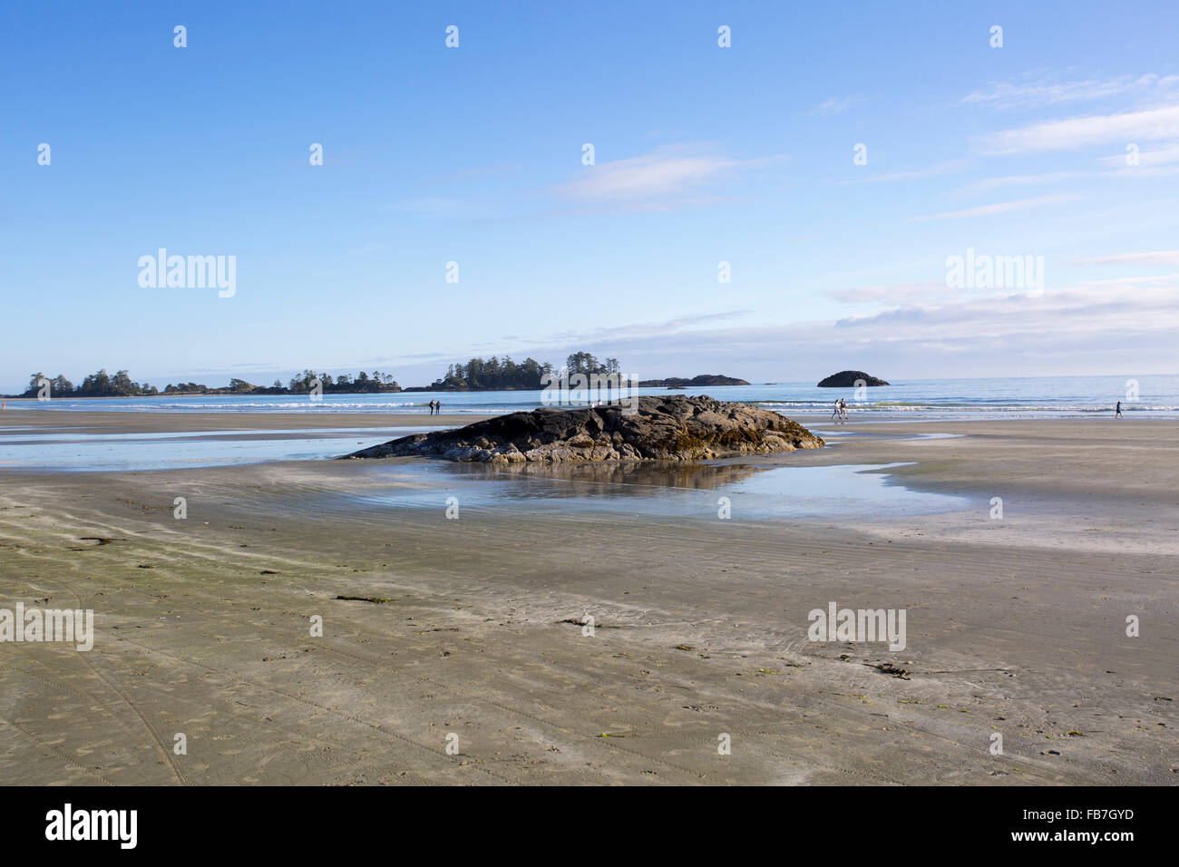 North America, Canada, British Columbia, Vancouver Island, Tofino, Chesterman Beach Stock Photo