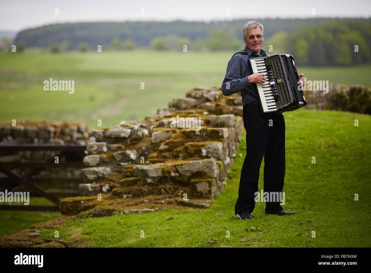 BBC Music day 'for the love of music'  Hadrian's Wall of Sound 2015    sound festival attraction event performer performances pe Stock Photo