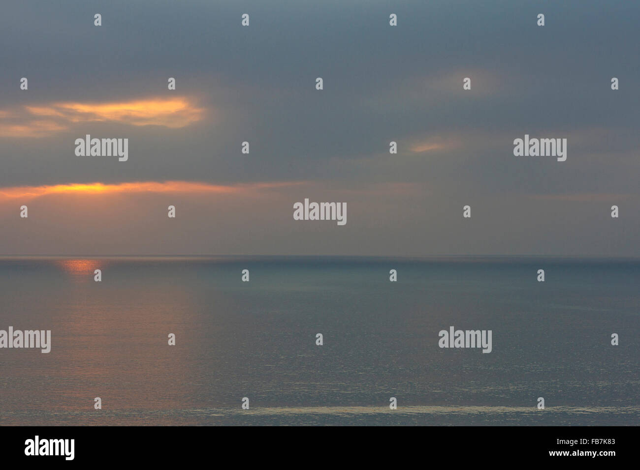 Sunset On A Summers Evening Stock Photo Alamy