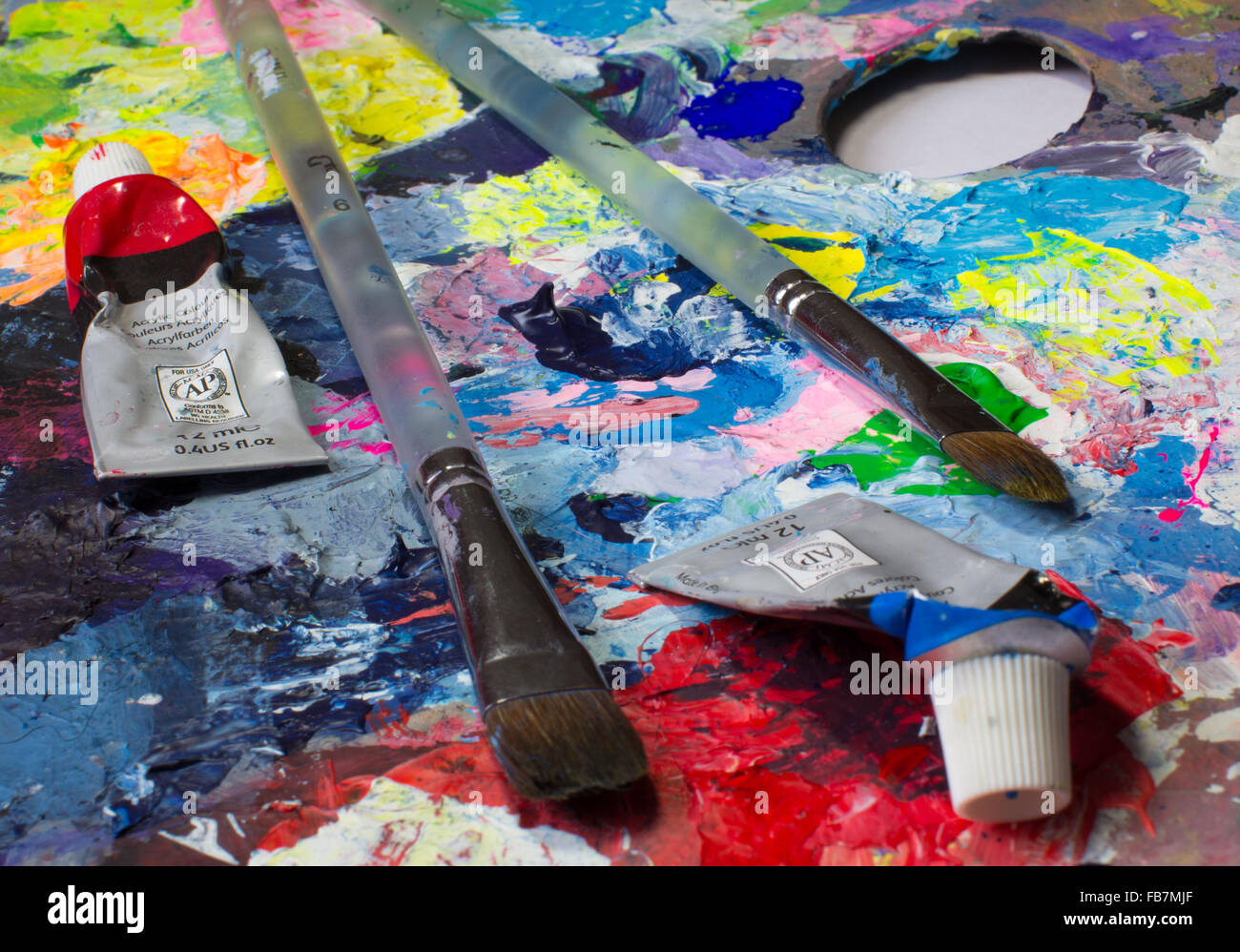 Art tools set Stock Photo Alamy