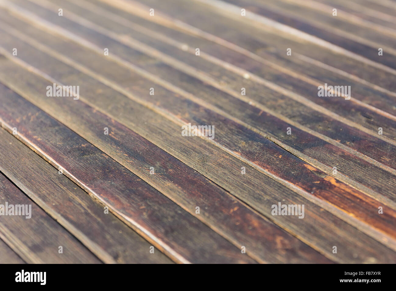 perspective wooden floor ,image in soft focusing Stock Photo