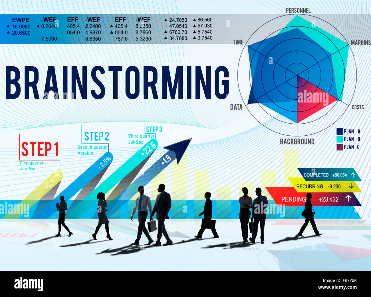 Brainstorming Planning Thinking Sharing Meeting Concept Stock Photo - Alamy