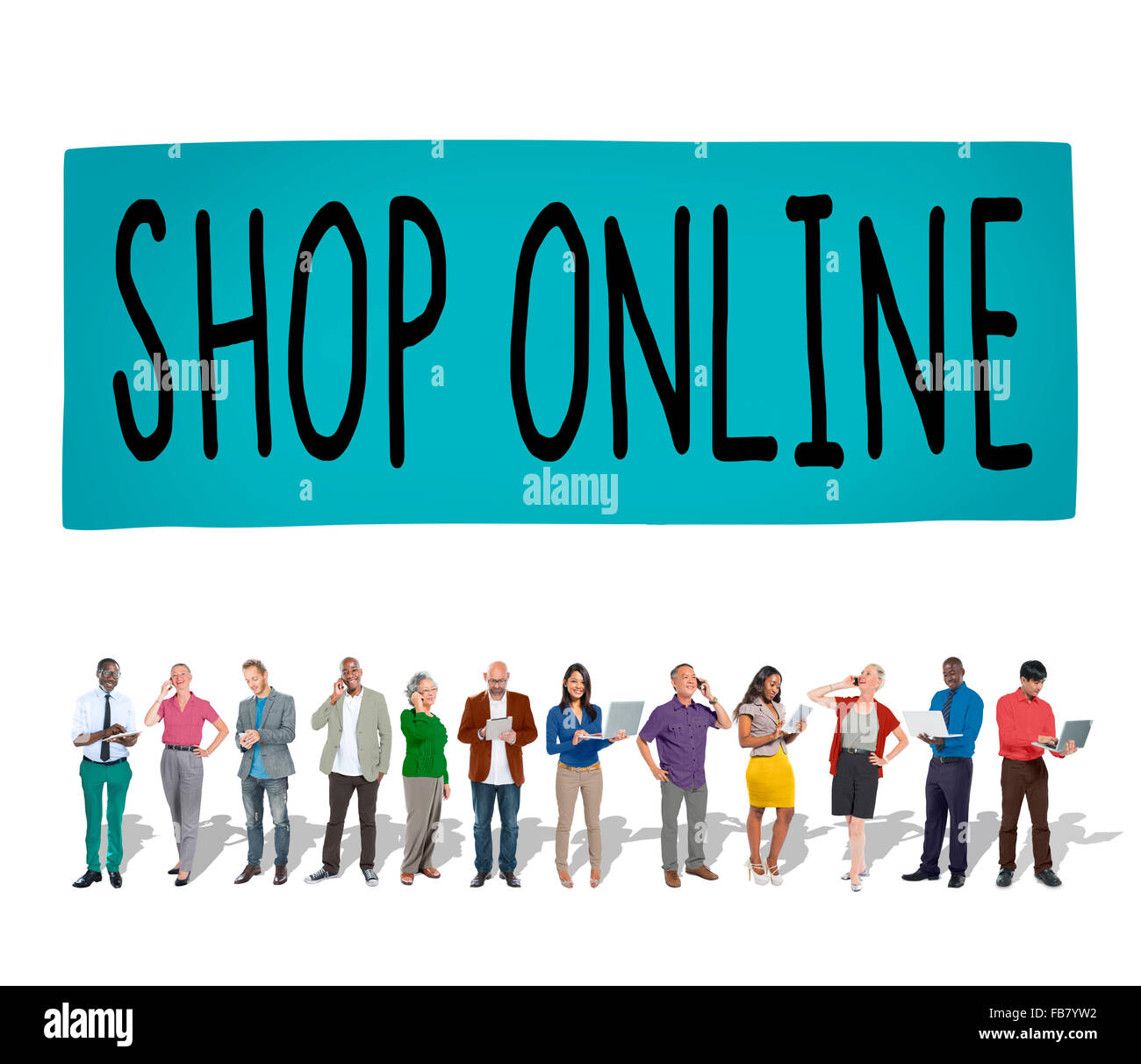 Shop Online Consumer Delivery Customer Concept Stock Photo