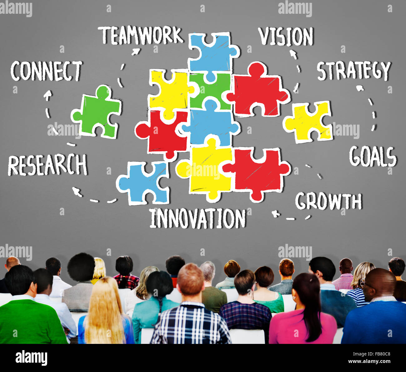 Teamwork Team Collaboration Connection Togetherness Unity Concept Stock ...
