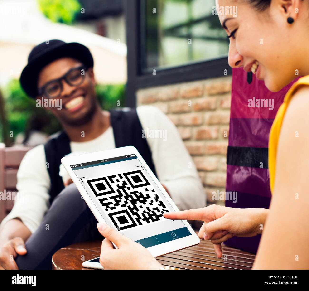 QR Code Encryption Interface Coding Concept Stock Photo Alamy