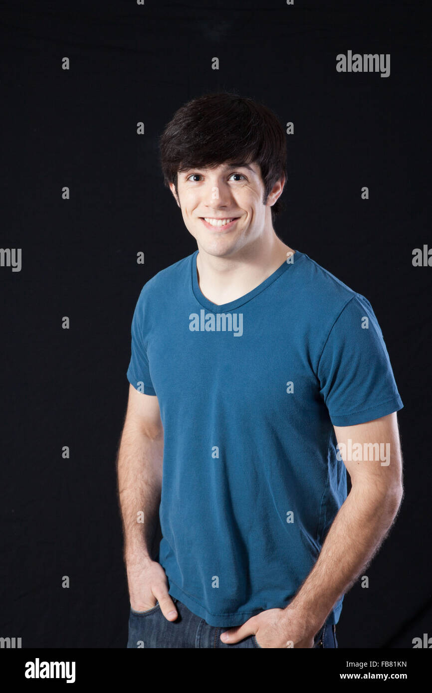 Happy man smiling at the camera Stock Photo - Alamy