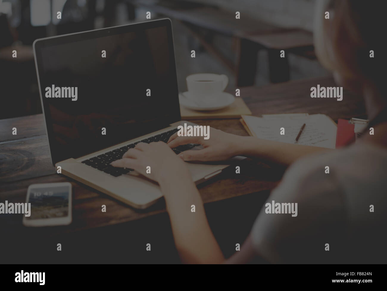 Technology Internet Working Laptop Computer Concept Stock Photo - Alamy