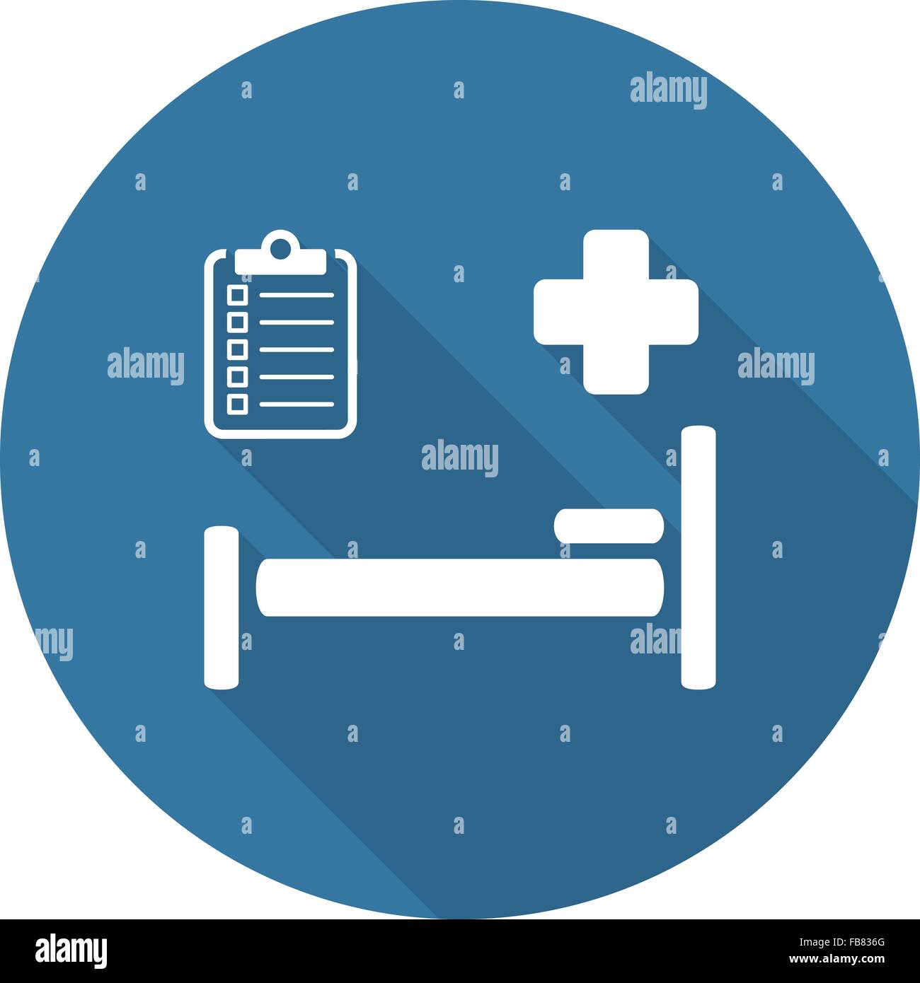 Hospital Care Icon. Flat Design Stock Vector Image & Art - Alamy