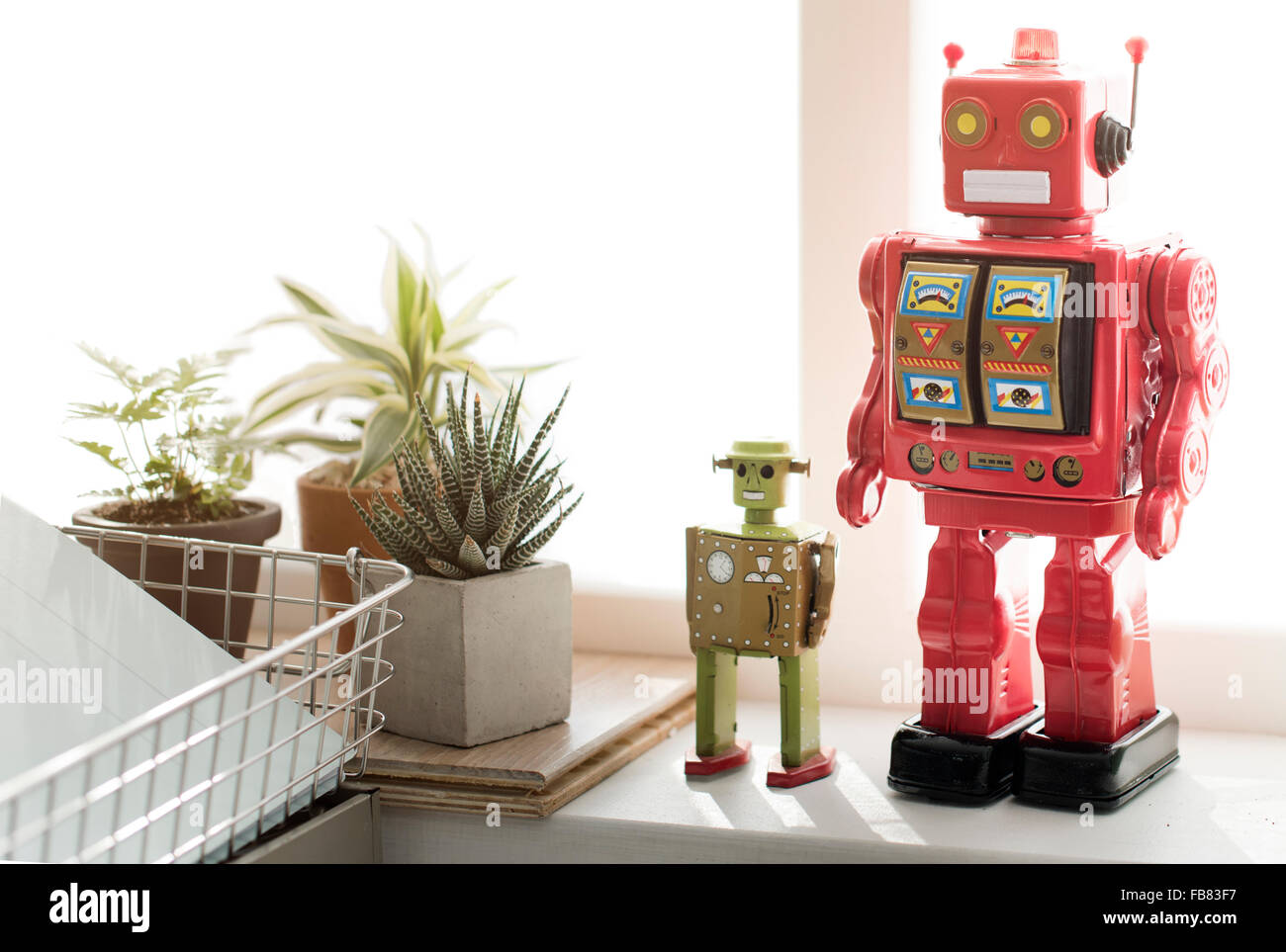 Control Robot Robotic Gadget Metal Object Science Concept Stock Photo