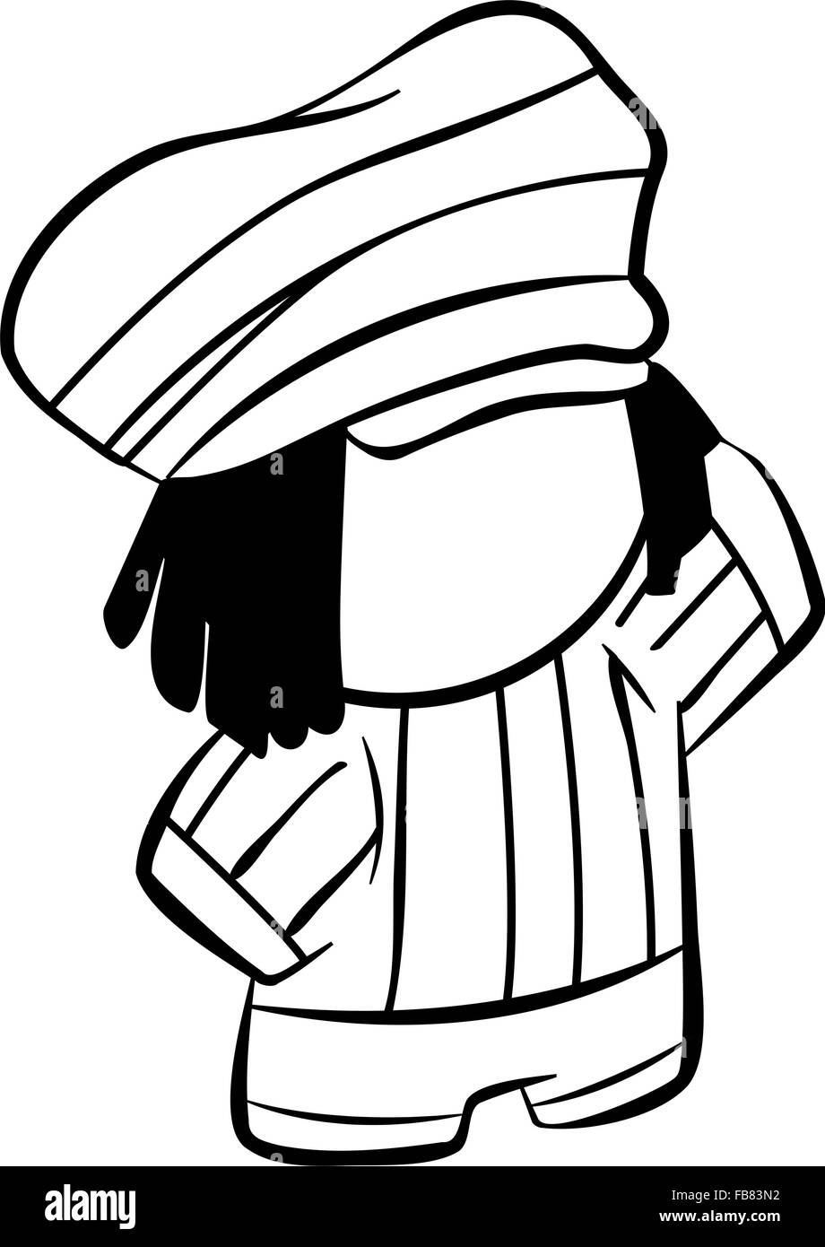 Line drawing of a rasta man Stock Vector Image & Art - Alamy