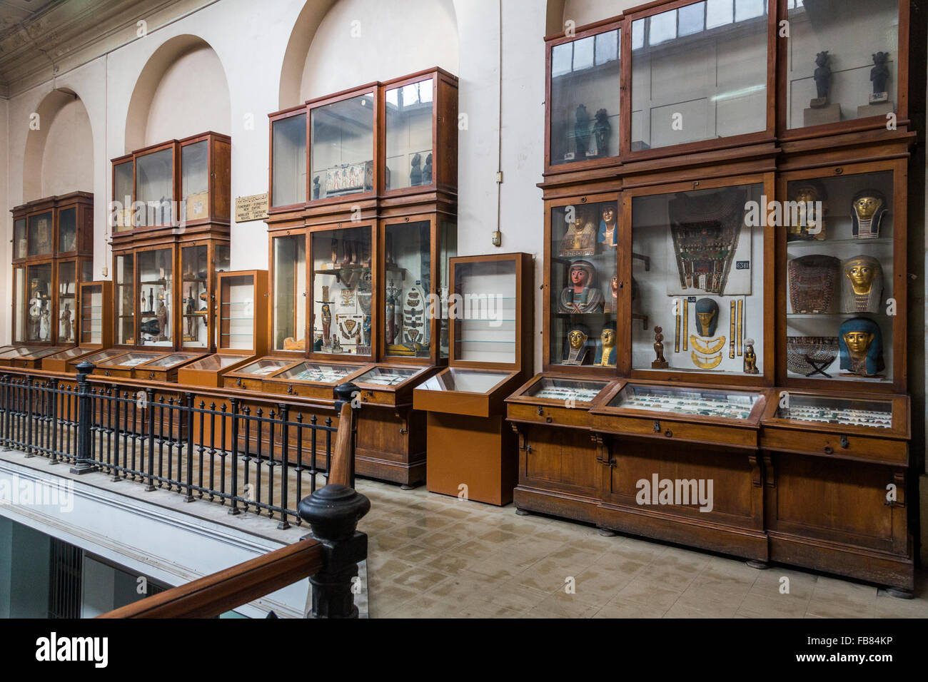 interior view of the Egyptian Museum, Cairo, Egypt Stock Photo