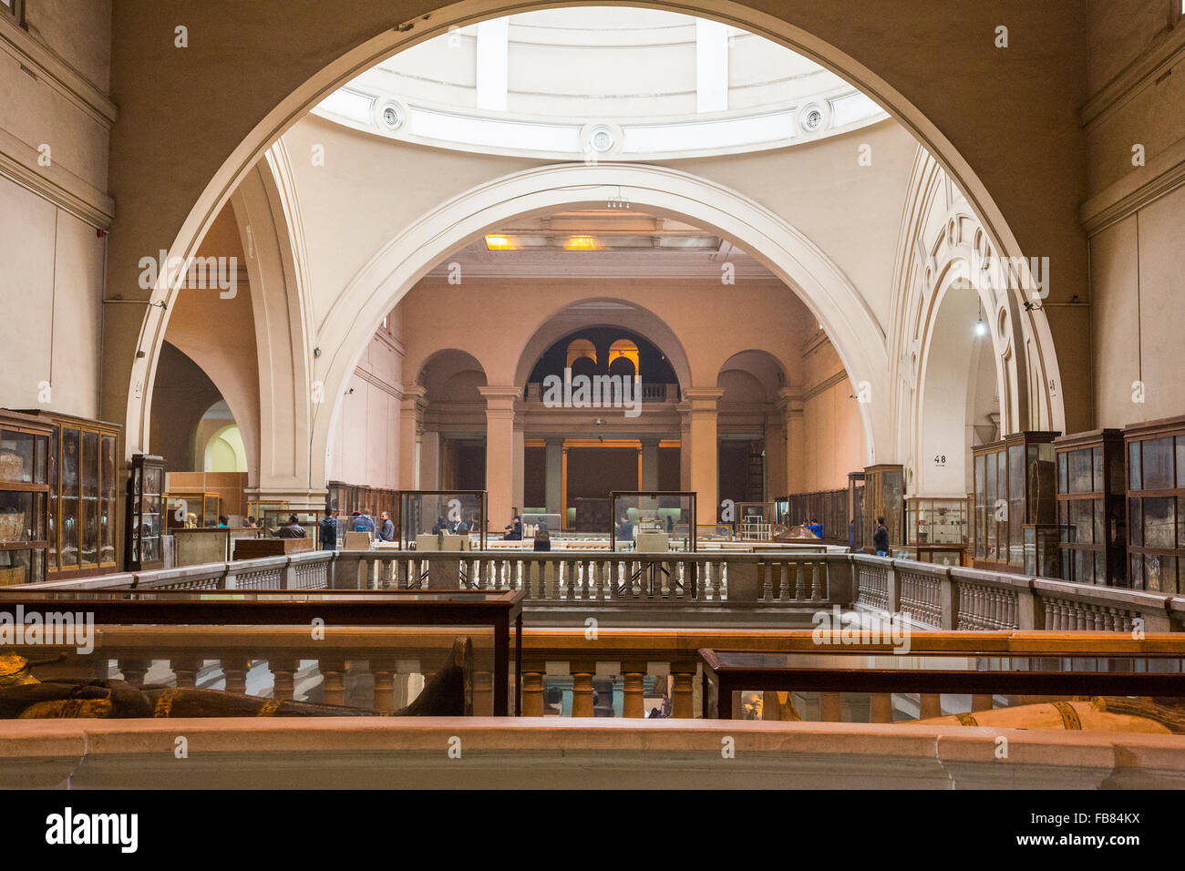 interior view of the Egyptian Museum, Cairo, Egypt Stock Photo