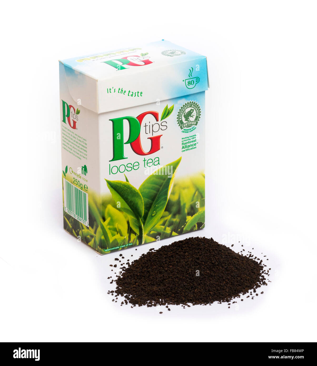 PG Tips loose tea made by Unilever Stock Photo