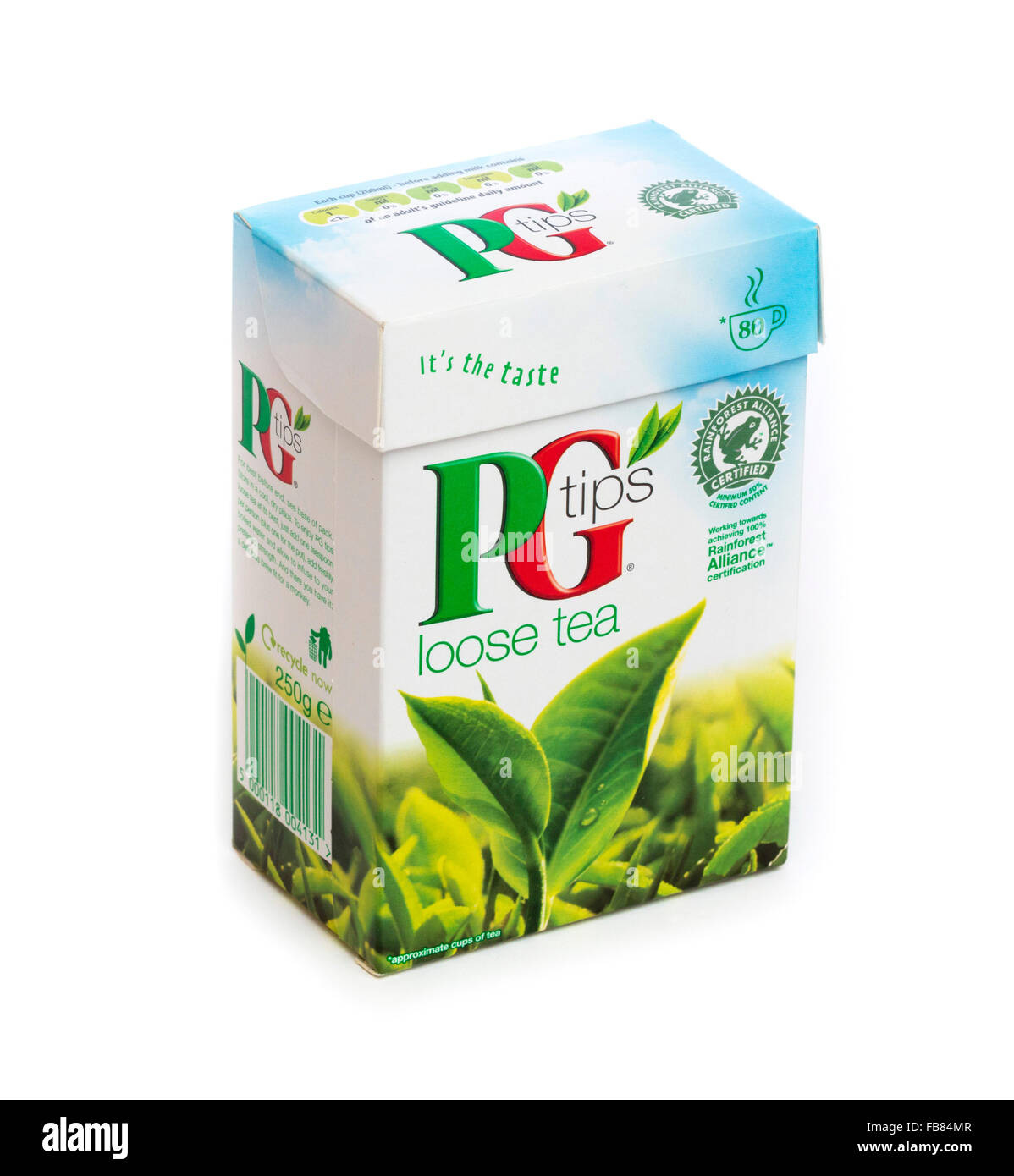 PG Tips loose tea made by Unilever Stock Photo