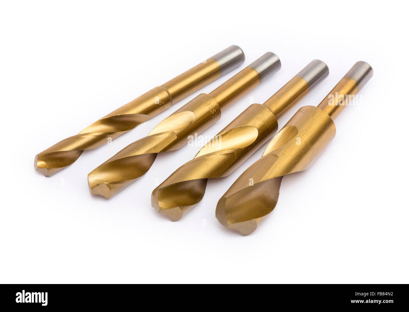 drill bits coated with titanium nitride Stock Photo Alamy