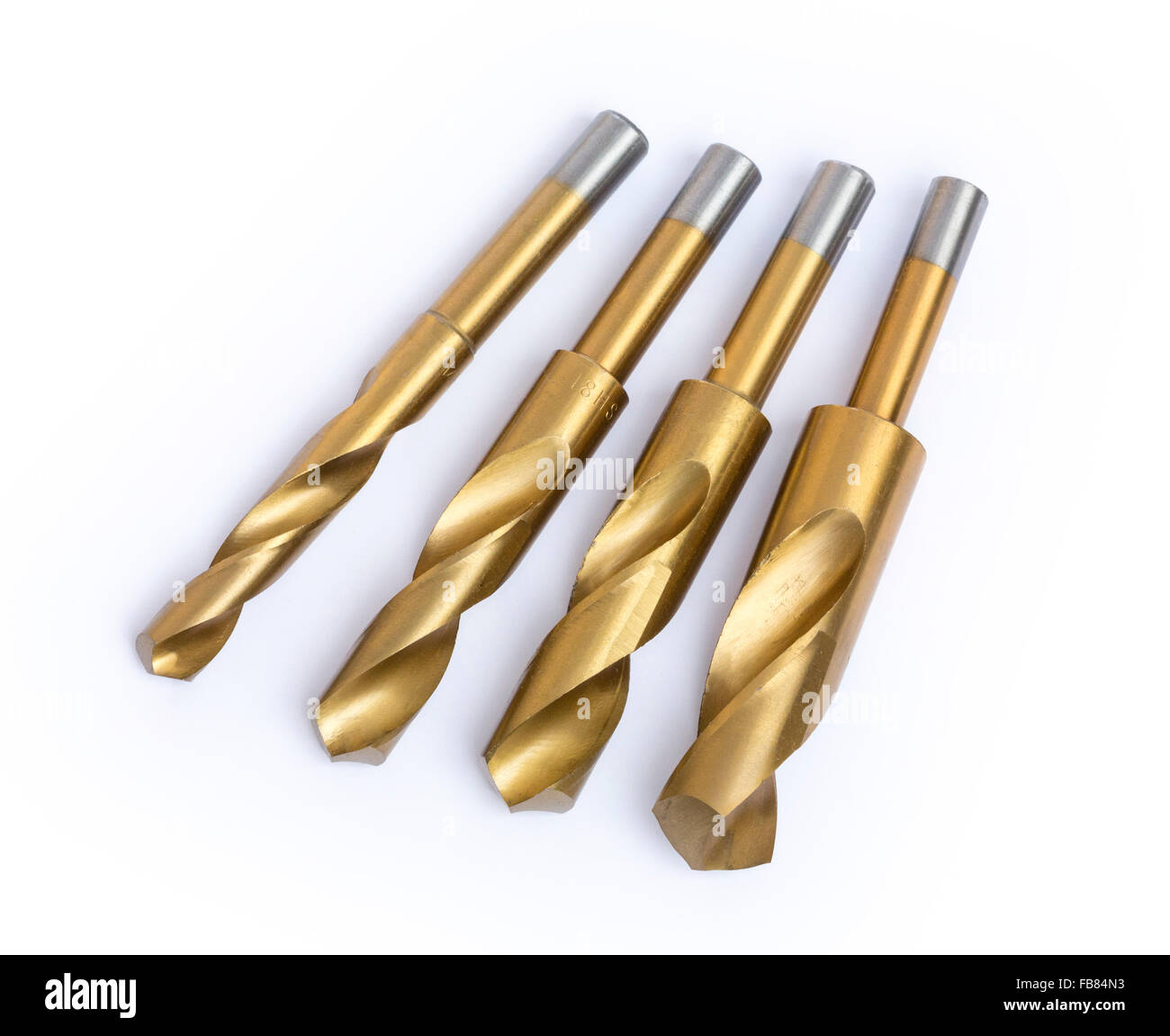 drill bits coated with titanium nitride Stock Photo Alamy