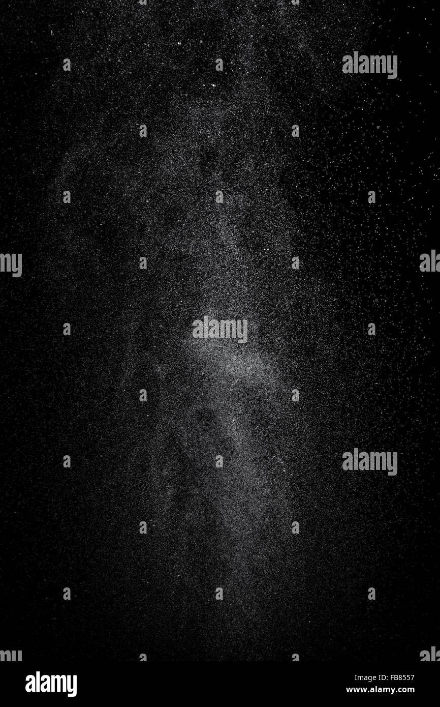 Abstract splashes of water on black background. Texture of water