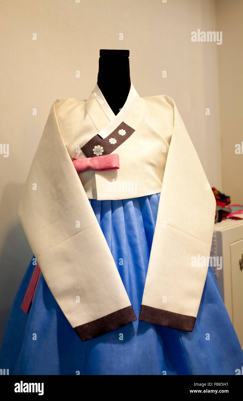 Traditional korean dress Stock Photo