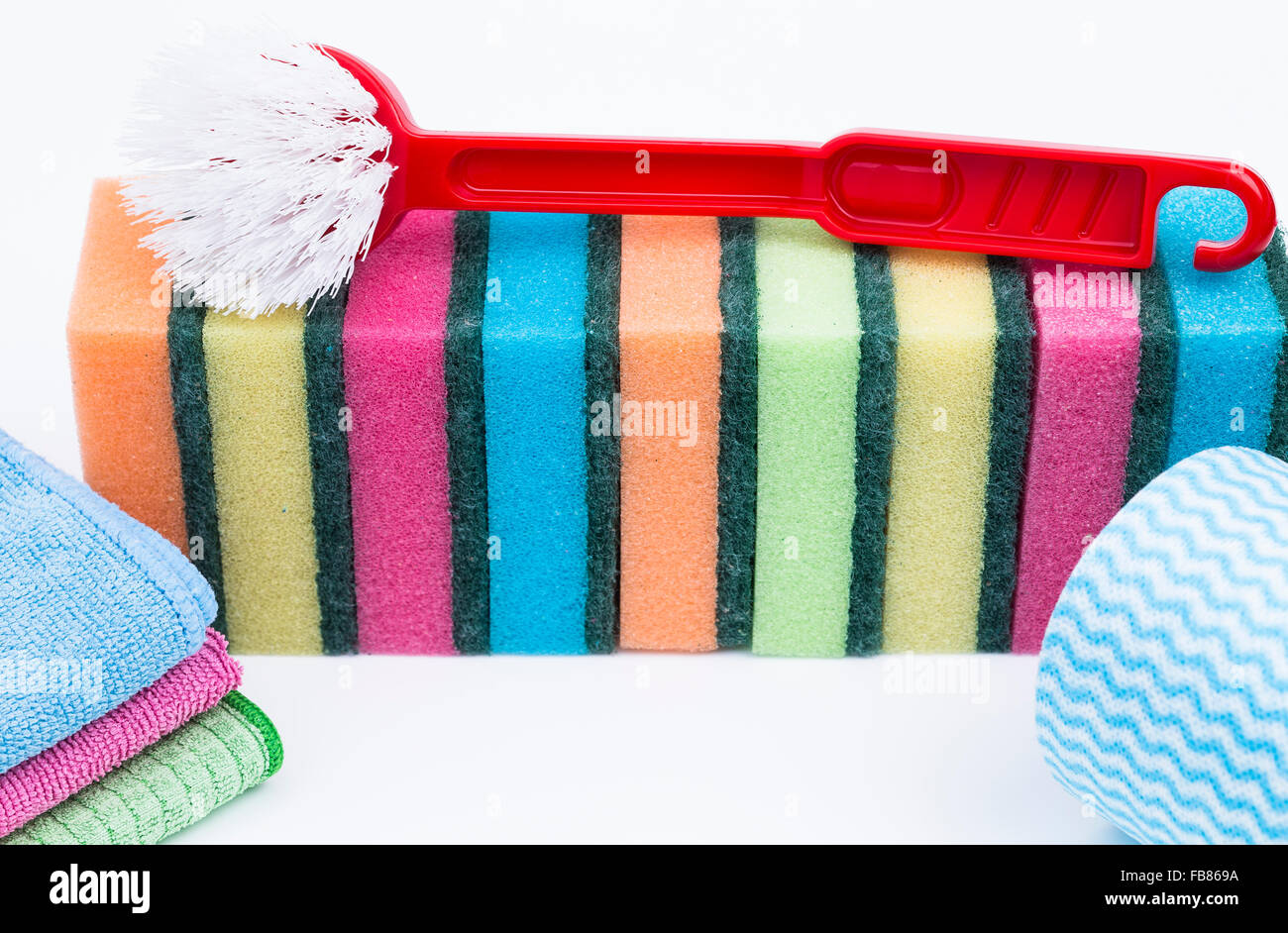 Image shows several cleaning agent isolated on white Stock Photo - Alamy