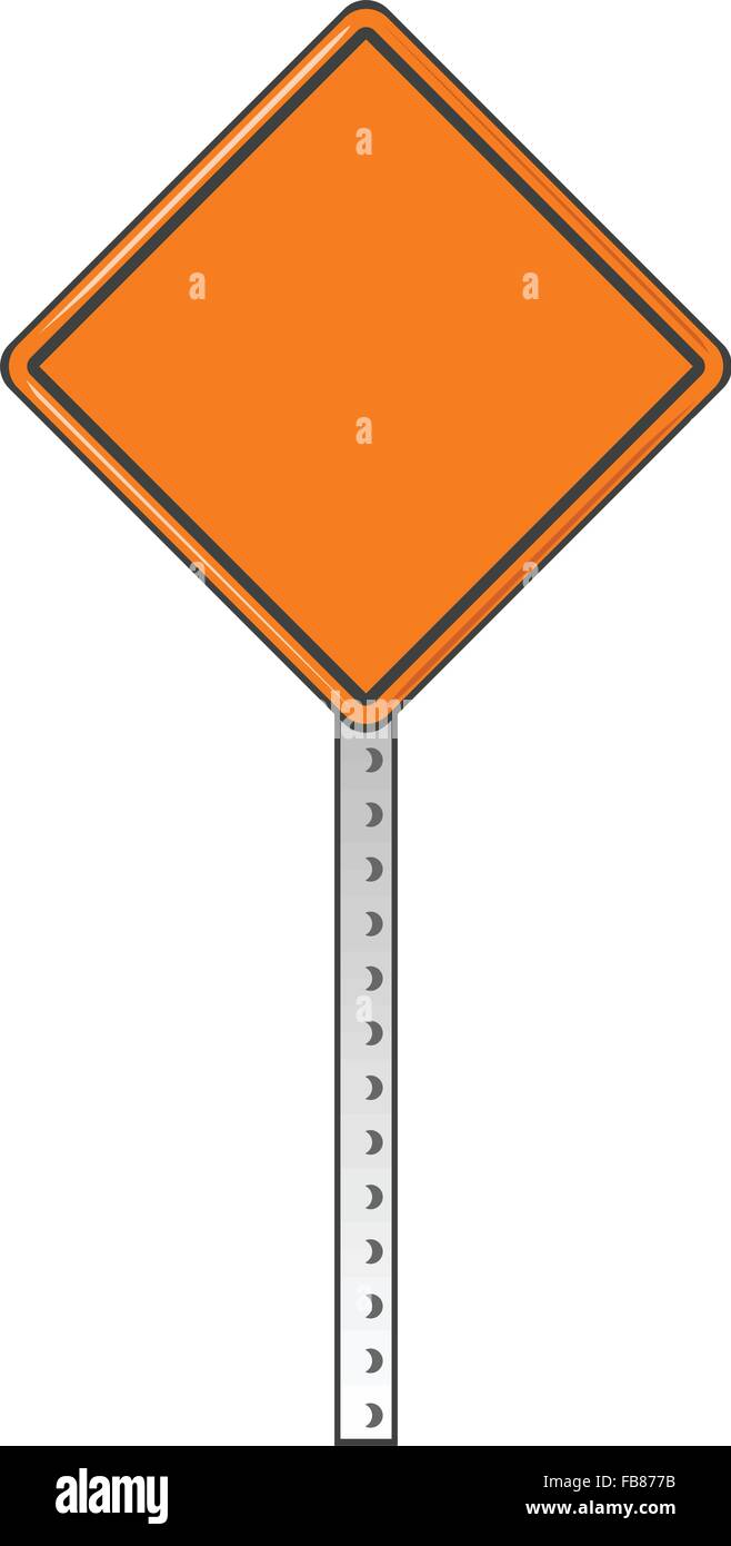 A traffic sign with blank area for your own text or design. Stock Vector