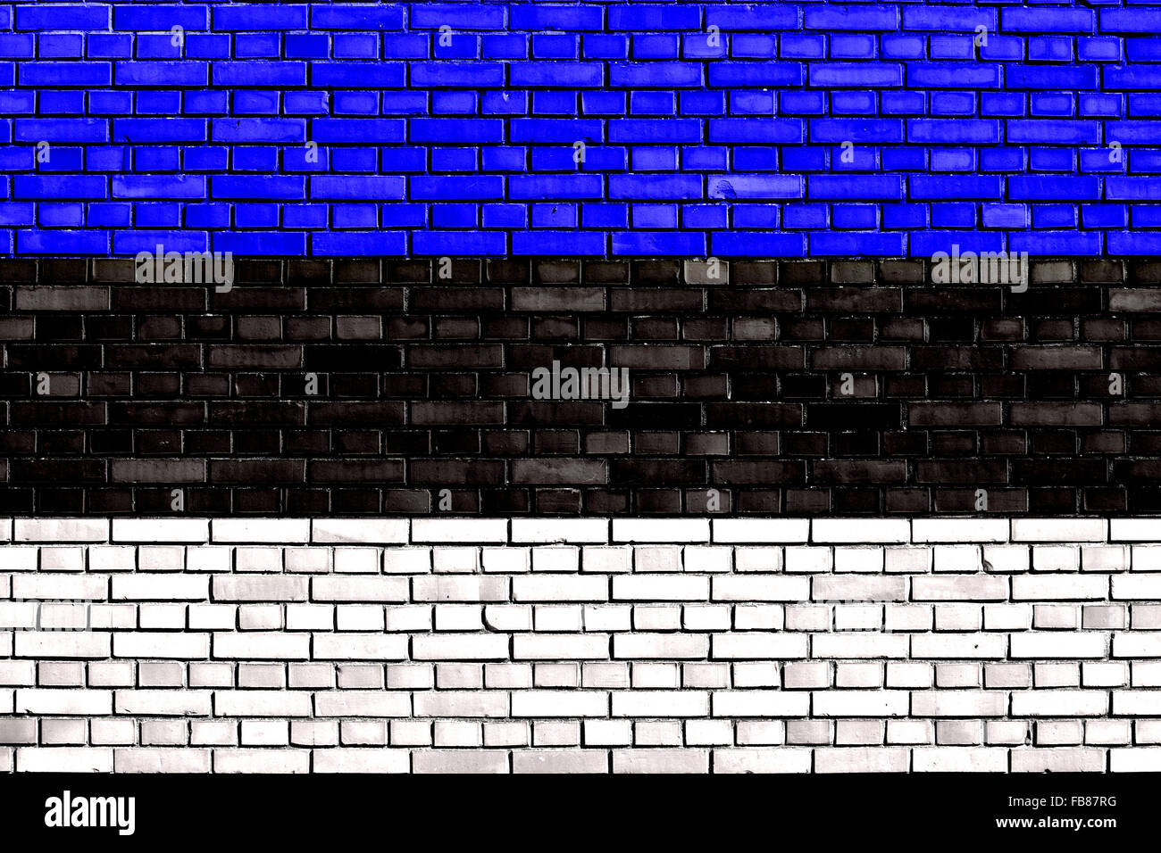 flag of Estonia painted on brick wall Stock Photo - Alamy