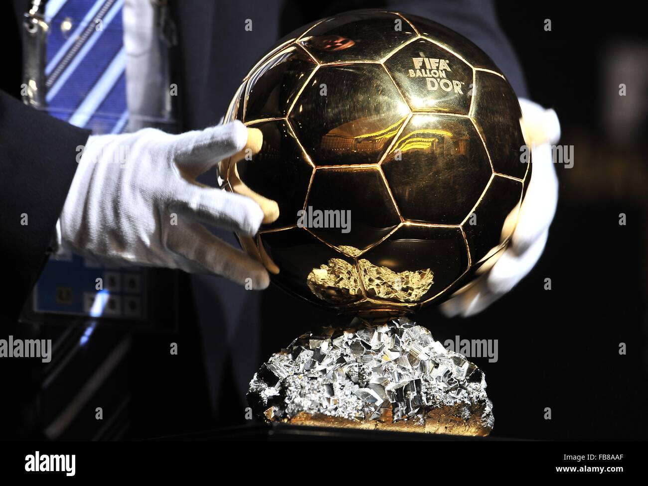 Zurich, Switzerland. 11th Jan, 2016. The FIFA Ballon Dor trophy for the  best football player 2015. Credit: Marcio Machado/ZUMA Wire/Alamy Live News  Stock Photo - Alamy