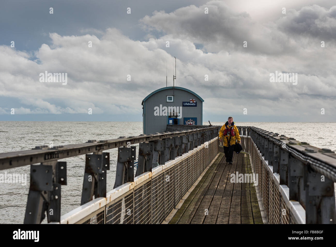 Martin Rudwick Selsey, West Sussex, UK. 11th January, 2016. Coxswain Martin Rudwick ...