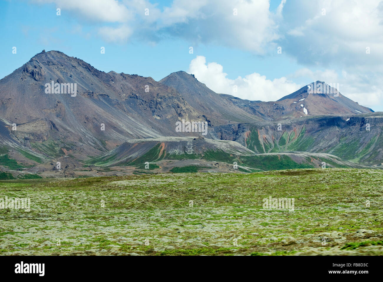 Iceland, Mountainous landscape Stock Photo