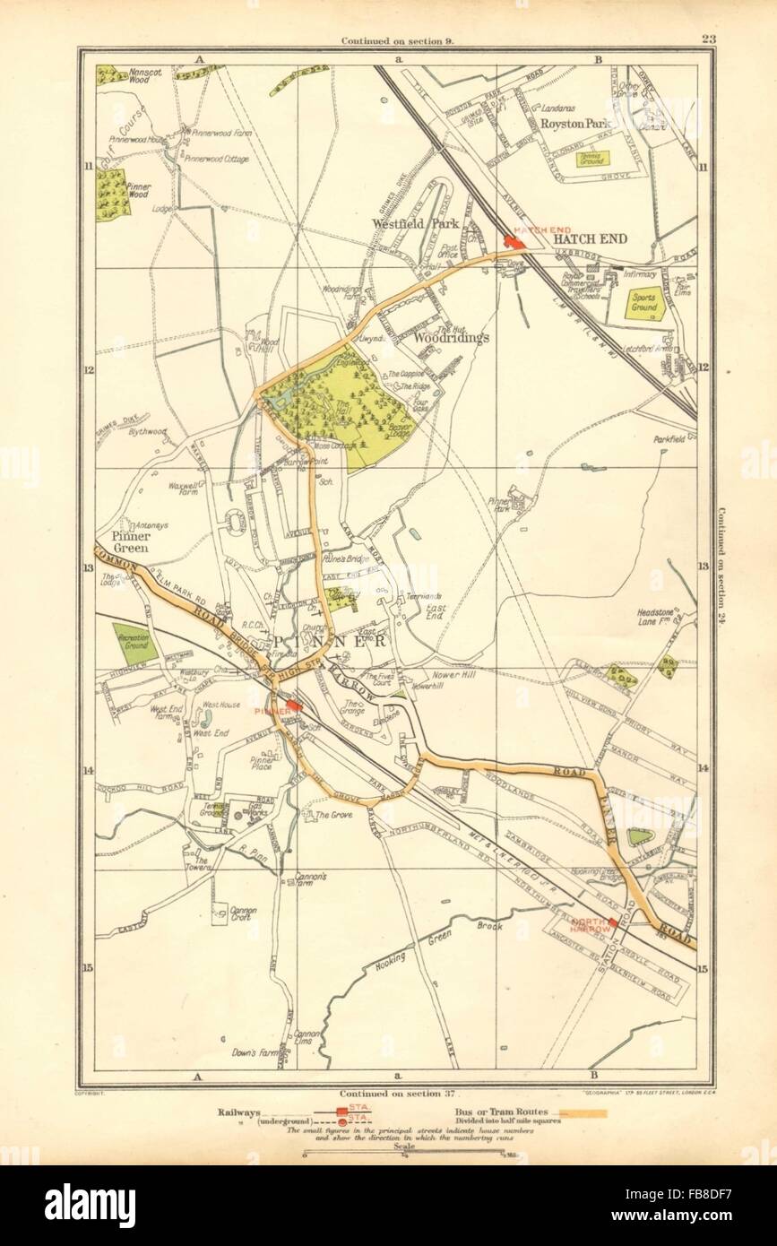 Pinner map hires stock photography and images Alamy