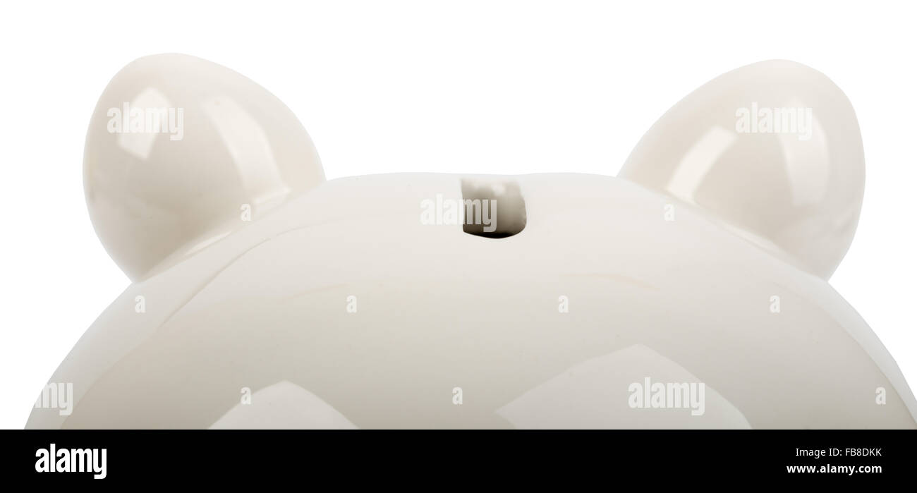 Piggy banks hole Stock Photo Alamy