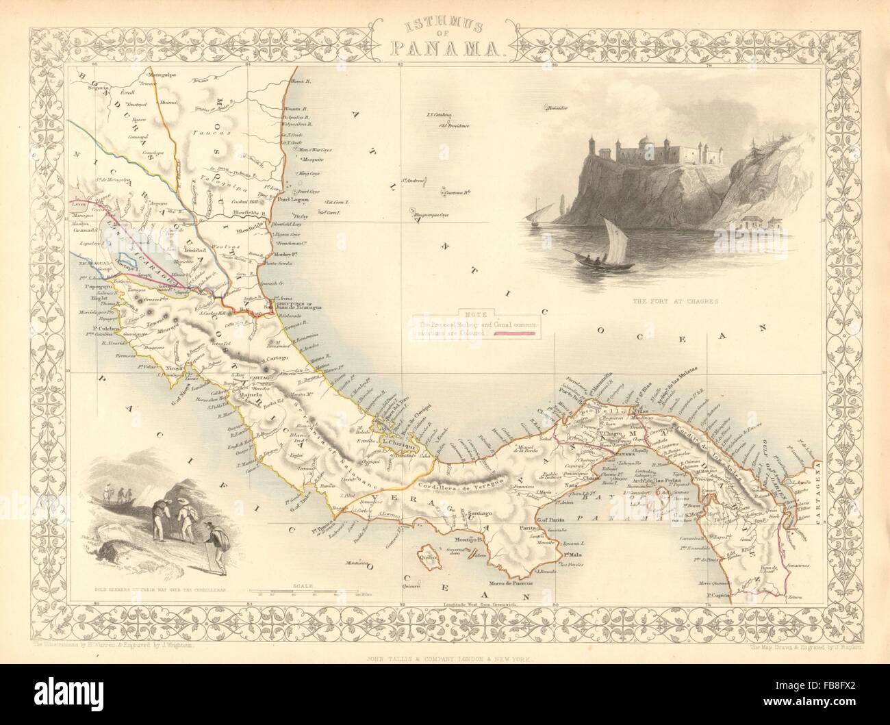 Isthmus of panama map hi-res stock photography and images - Alamy