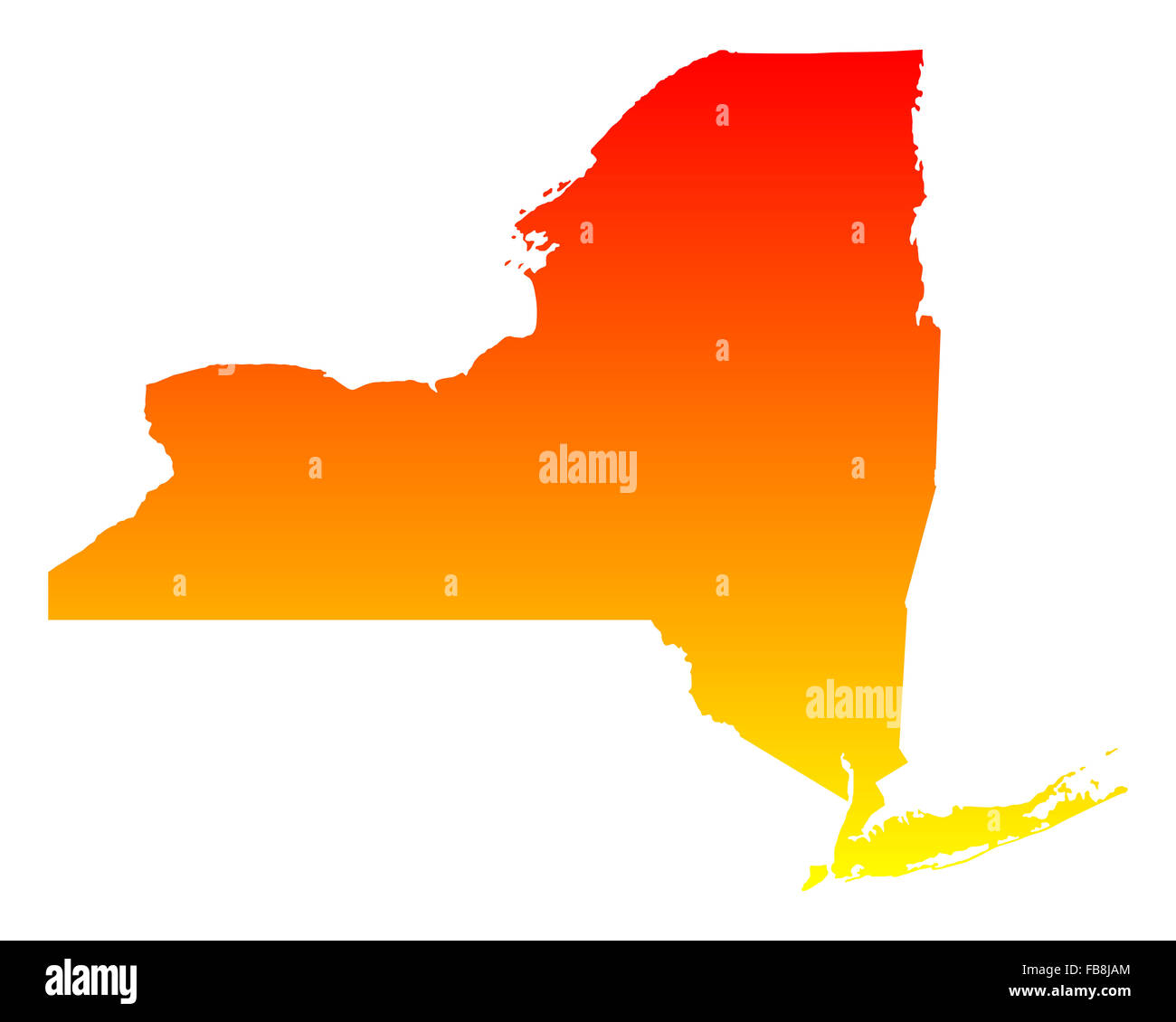 Map of New York Stock Photo Alamy
