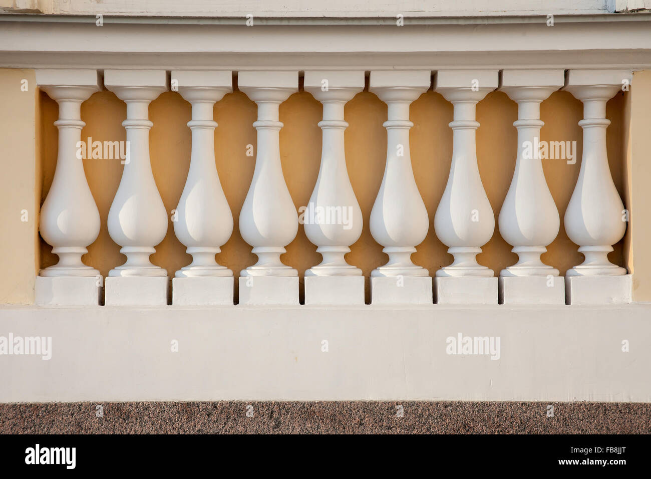 series of balusters, architectural decoration Stock Photo Alamy