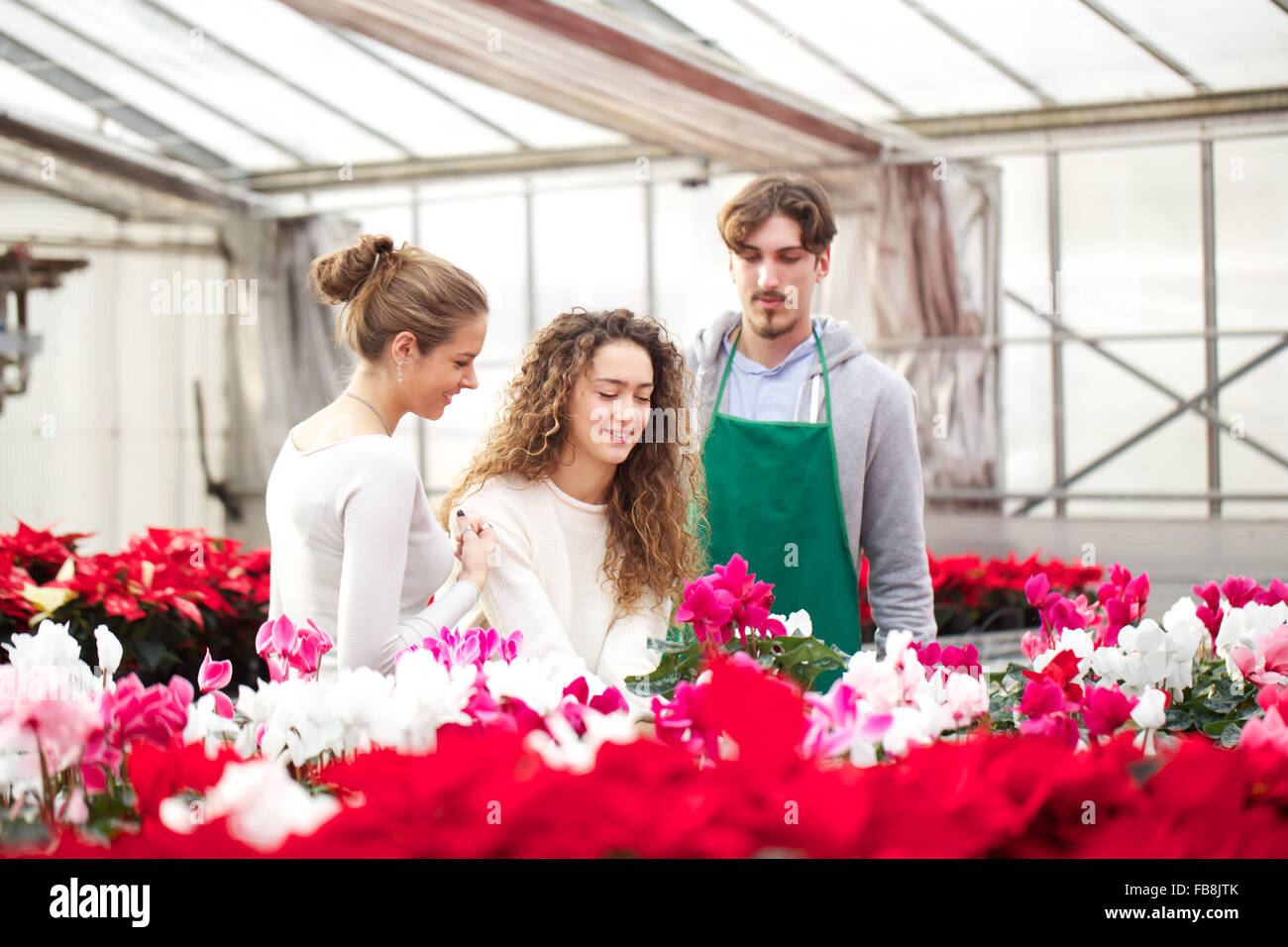 florist in retail Stock Photo Alamy