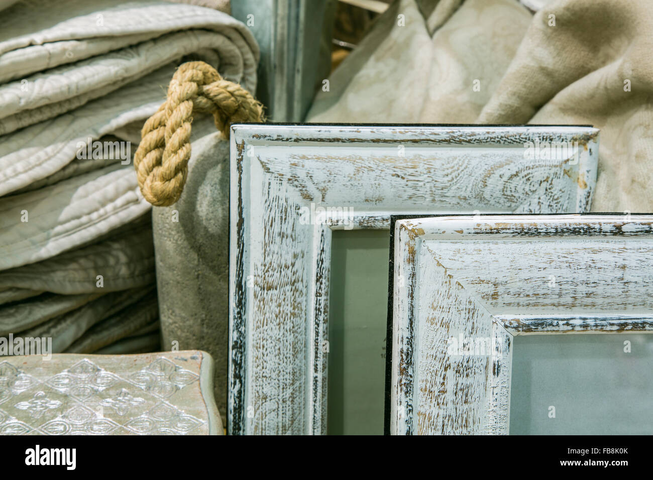 Gray wooden photo frames Stock Photo Alamy