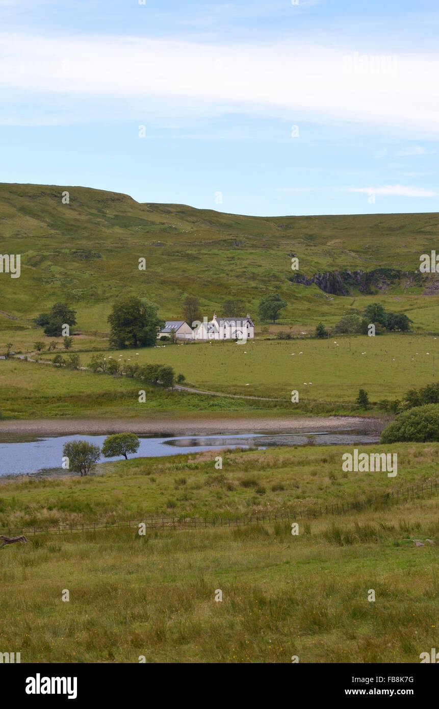 Farmhouse in Clyde Muirshiel Regional Park, Scotland Stock Photo